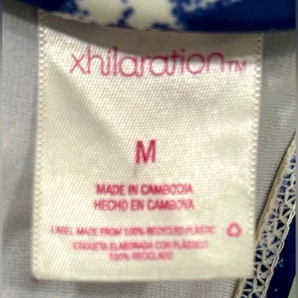 Xhilaration USA Flag Push-Up Halter Bikini Top Stars & Stripes Medium - Picture 6 of 6